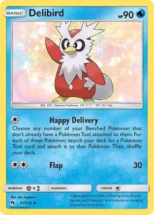 Delibird (57/214) [Sun & Moon: Lost Thunder] Pokémon