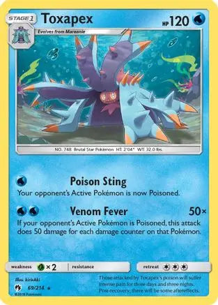 Toxapex (69/214) [Sun & Moon: Lost Thunder] Pokémon