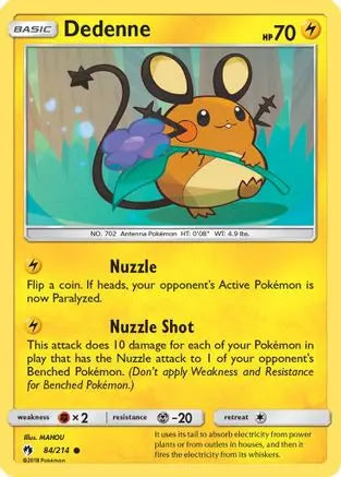 Dedenne (84/214) [Sun & Moon: Lost Thunder] Pokémon