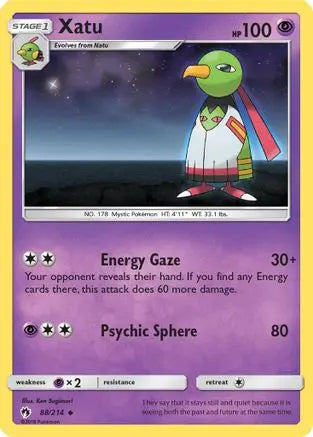 Xatu (88/214) [Sun & Moon: Lost Thunder] Pokémon