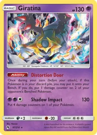 Giratina (97/214) [Sun & Moon: Lost Thunder] Pokémon