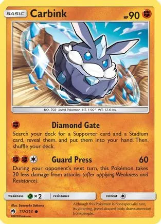 Carbink (117/214) [Sun & Moon: Lost Thunder] Pokémon