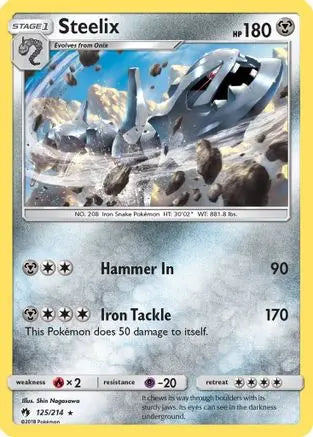 Steelix (125/214) [Sun & Moon: Lost Thunder] Pokémon