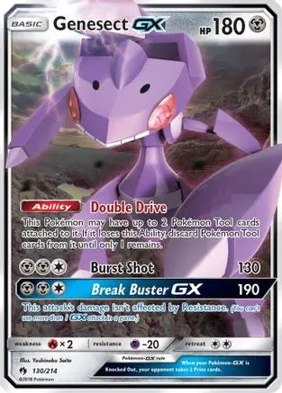 Genesect GX (130/214) [Sun & Moon: Lost Thunder] Pokémon