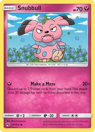 Snubbull (137/214) [Sun & Moon: Lost Thunder] Pokémon