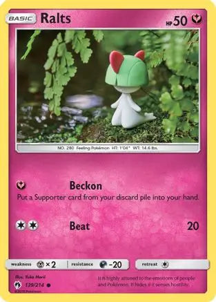 Ralts (139/214) [Sun & Moon: Lost Thunder] Pokémon