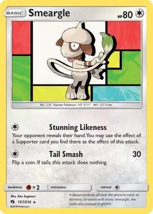 Smeargle (157/214) [Sun & Moon: Lost Thunder] Pokémon