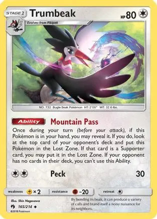 Trumbeak (165/214) [Sun & Moon: Lost Thunder] Pokémon