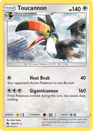 Toucannon (166/214) [Sun & Moon: Lost Thunder] Pokémon