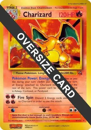 Charizard (4/102) (CoroCoro Promo) (Jumbo Card) [Base Set Unlimited] Pokémon