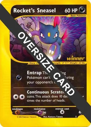 Rocket's Sneasel (5) (Jumbo Card) [Best of Promos] Pokémon
