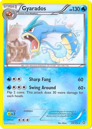 Gyarados (24/124) (Cosmos Holo) (Blister Exclusive) [Black & White: Dragons Exalted] Pokémon