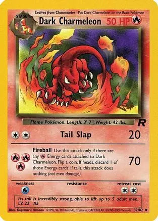 Dark Charmeleon (32/82) (W Stamped Promo) [Team Rocket Unlimited] Pokémon