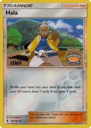 Hala (126/145) (Regional Championship Promo Staff) [Sun & Moon: Guardians Rising] Pokémon