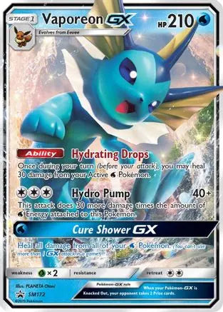 Vaporeon GX (SM172) [Sun & Moon: Black Star Promos] Pokémon