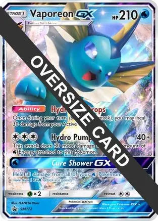 Vaporeon GX (SM172) (Jumbo Card) [Sun & Moon: Black Star Promos] Pokémon