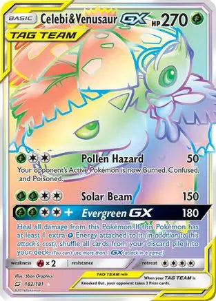 Celebi & Venusaur GX (182/181) [Sun & Moon: Team Up] Pokémon