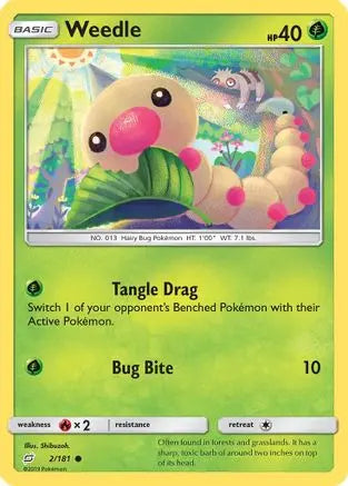 Weedle (2/181) [Sun & Moon: Team Up] Pokémon