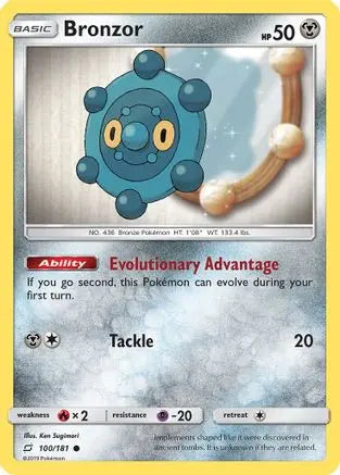 Bronzor (100/181) [Sun & Moon: Team Up] Pokémon