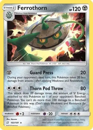 Ferrothorn (103/181) [Sun & Moon: Team Up] Pokémon