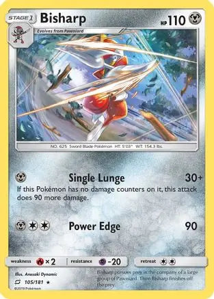 Bisharp (105/181) [Sun & Moon: Team Up] Pokémon