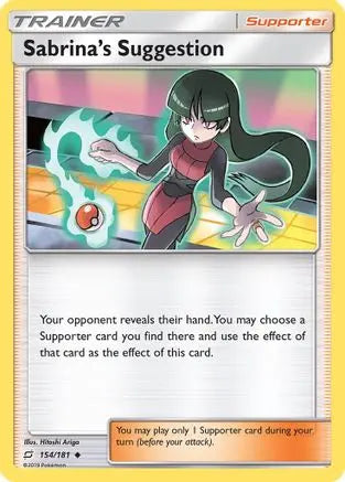 Sabrina's Suggestion (154/181) [Sun & Moon: Team Up] Pokémon
