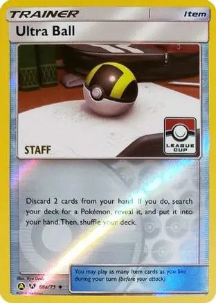 Ultra Ball (68a/73) (League Promo Staff) [Sun & Moon: Shining Legends] Pokémon