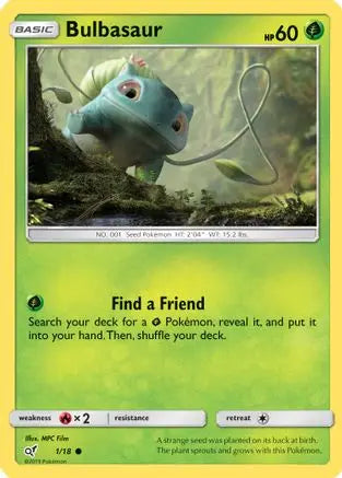 Bulbasaur (1/18) [Sun & Moon: Detective Pikachu] Pokémon