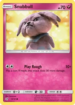 Snubbull (15/18) [Sun & Moon: Detective Pikachu] Pokémon