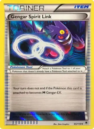 Gengar Spirit Link (95/119) (Alternate Holo Gamestop Exclusive) [XY: Phantom Forces] Pokémon
