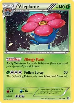 Vileplume (3/149) (Theme Deck Exclusive) [Black & White: Boundaries Crossed] Pokémon