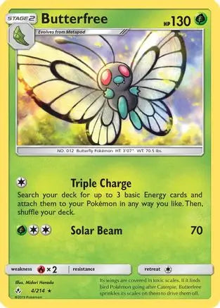 Butterfree (4/214) [Sun & Moon: Unbroken Bonds] Pokémon