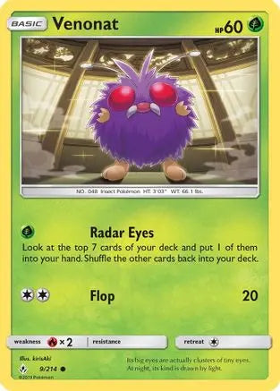 Venonat (9/214) [Sun & Moon: Unbroken Bonds] Pokémon