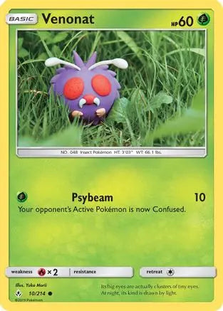 Venonat (10/214) [Sun & Moon: Unbroken Bonds] Pokémon
