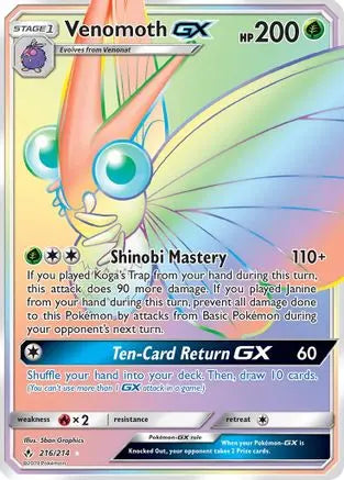 Venomoth GX (216/214) [Sun & Moon: Unbroken Bonds] Pokémon