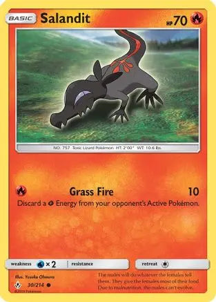 Salandit (30/214) [Sun & Moon: Unbroken Bonds] Pokémon