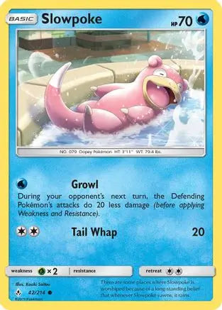 Slowpoke (42/214) [Sun & Moon: Unbroken Bonds] Pokémon