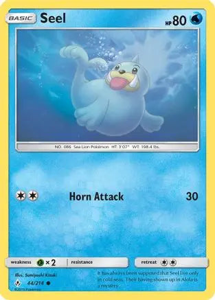 Seel (44/214) [Sun & Moon: Unbroken Bonds] Pokémon