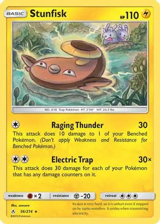 Stunfisk (56/214) [Sun & Moon: Unbroken Bonds] Pokémon
