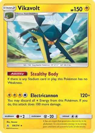 Vikavolt (59/214) [Sun & Moon: Unbroken Bonds] Pokémon