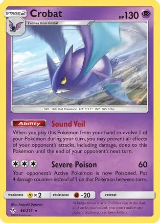 Crobat (66/214) [Sun & Moon: Unbroken Bonds] Pokémon