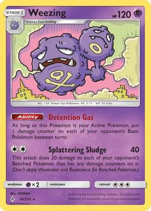 Weezing (74/214) [Sun & Moon: Unbroken Bonds] Pokémon