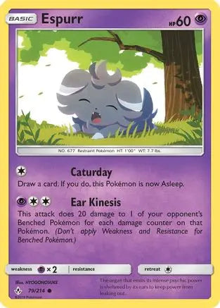 Espurr (79/214) [Sun & Moon: Unbroken Bonds] Pokémon