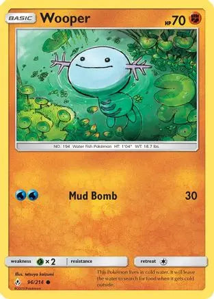 Wooper (96/214) [Sun & Moon: Unbroken Bonds] Pokémon