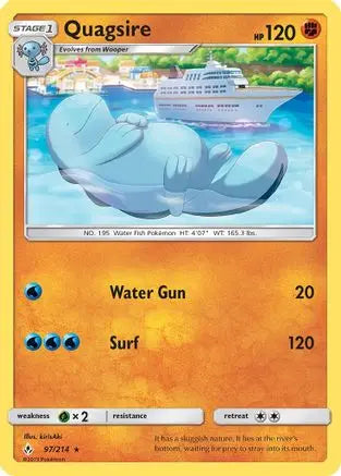 Quagsire (97/214) [Sun & Moon: Unbroken Bonds] Pokémon