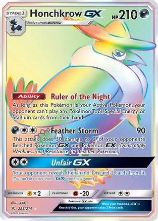 Honchkrow GX (223/214) [Sun & Moon: Unbroken Bonds] Pokémon