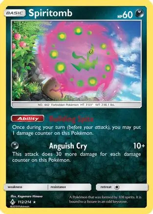 Spiritomb (112/214) [Sun & Moon: Unbroken Bonds] Pokémon