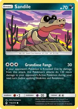 Sandile (114/214) [Sun & Moon: Unbroken Bonds] Pokémon