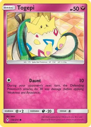 Togepi (136/214) [Sun & Moon: Unbroken Bonds] Pokémon