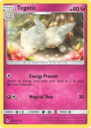 Togetic (137/214) [Sun & Moon: Unbroken Bonds] Pokémon